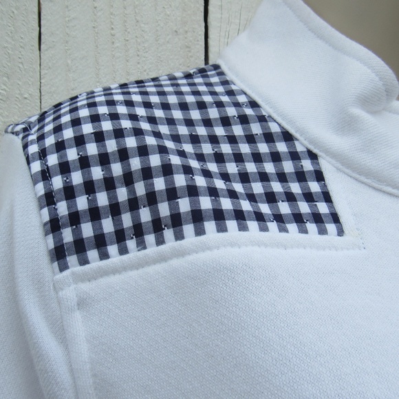 Tommy Hilfiger Women's Gingham-Trim Top - Picture 5 of 6